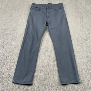DL1961 Pants Mens 34x30 Blue Avery Relaxed Straight DL Twill Lt Stone Blue